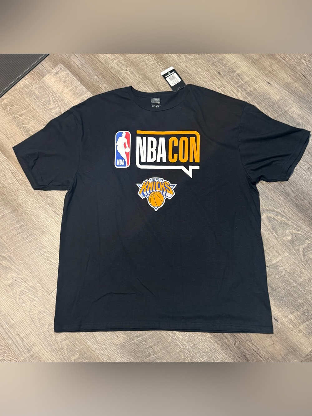NBACON New York Knicks Black Tee Mens size 2X